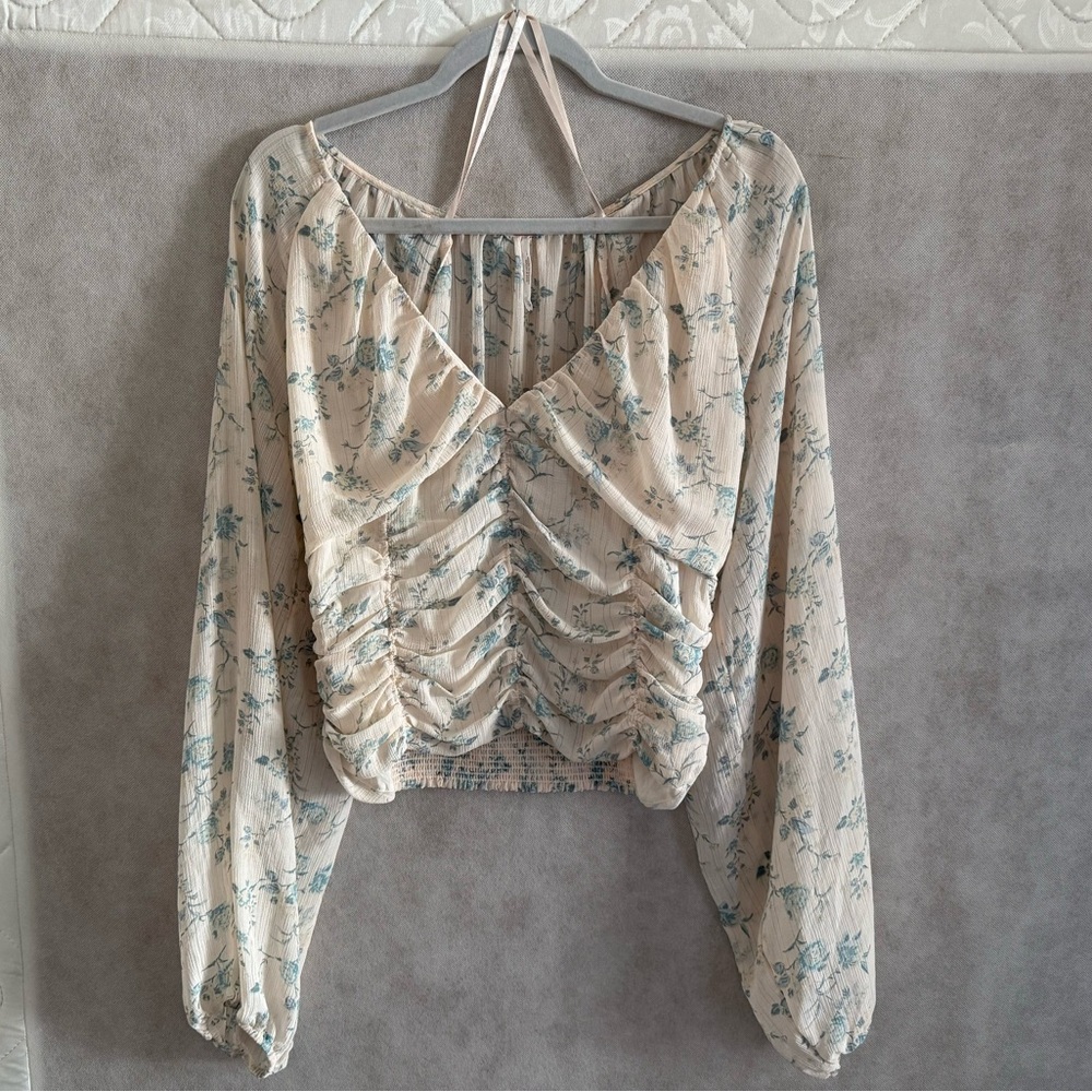 Free People New Final Rose Blouse In Vintage Combo